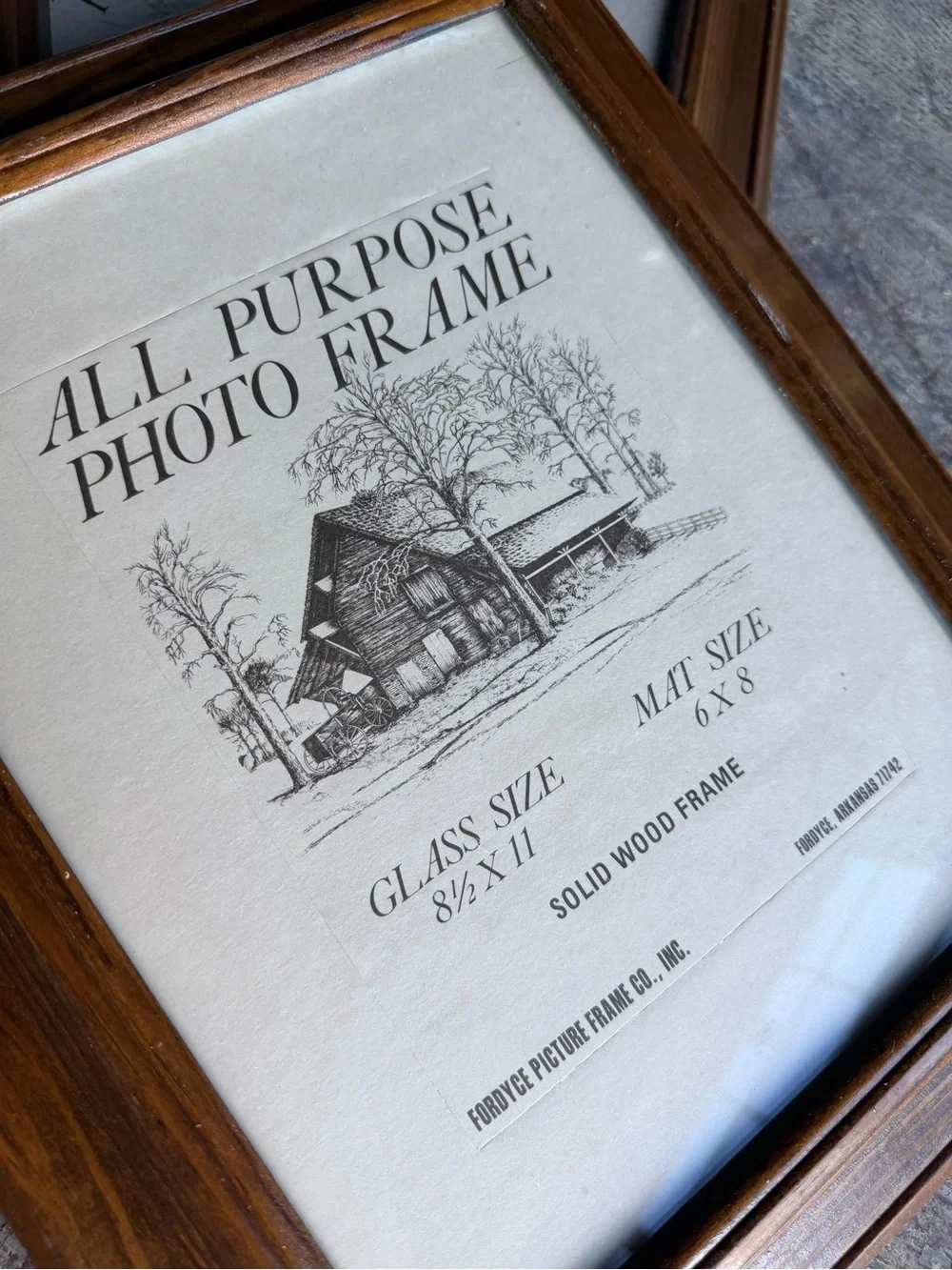 3 vintage Fordyce Picture Frame Co. solid wood frame
